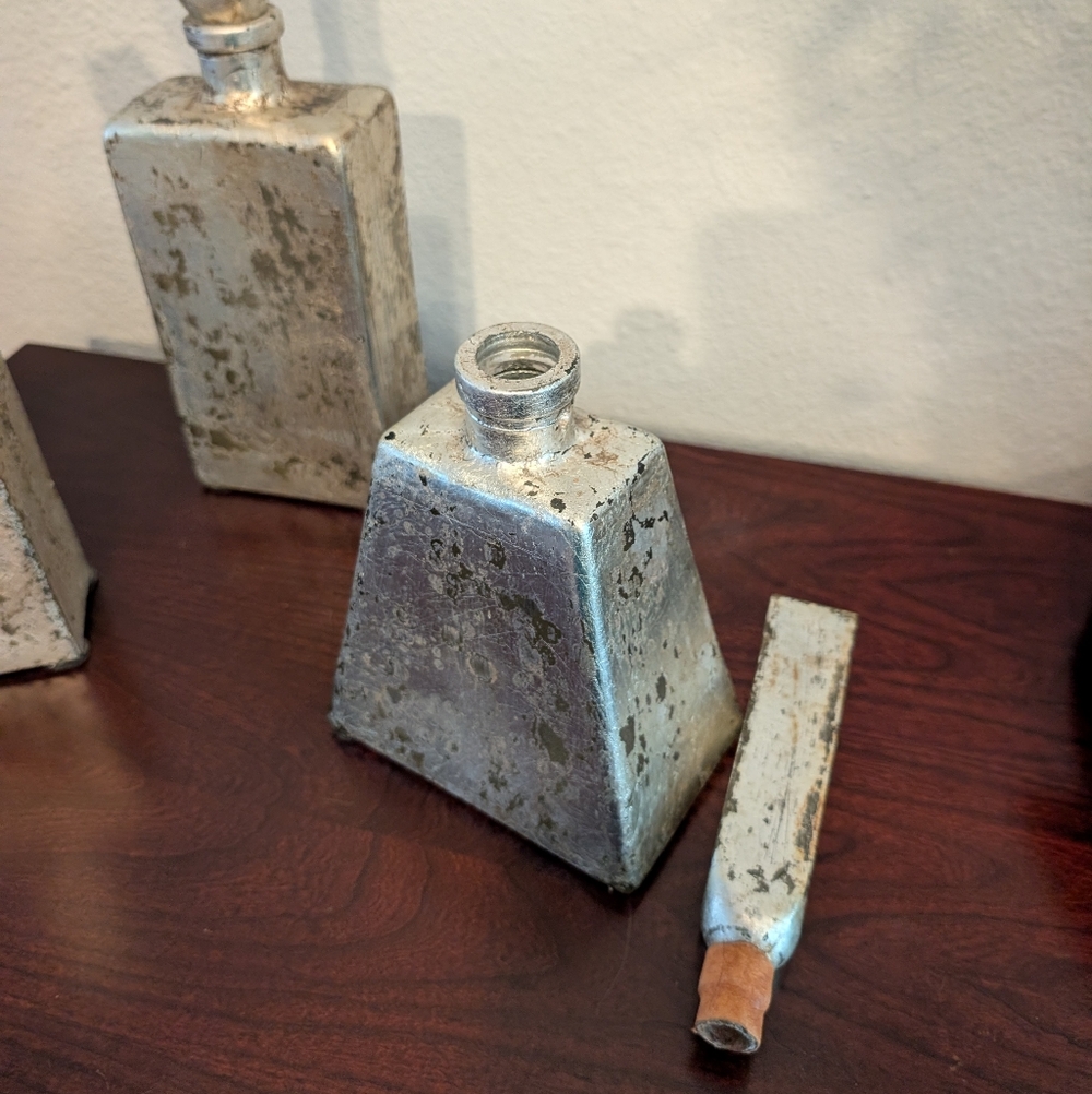 Silver Decorative Sculptures Set - Picture 3 of 3